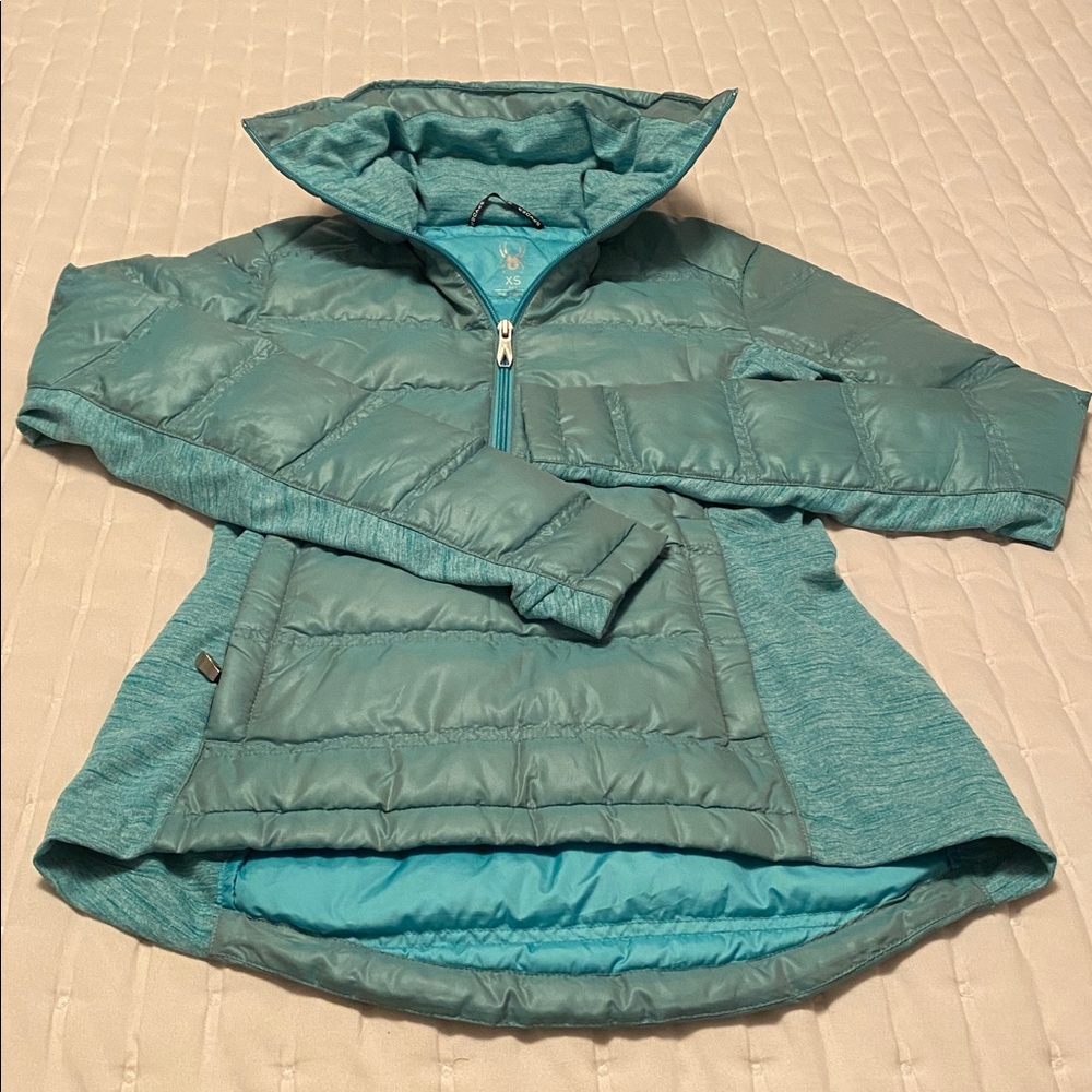 Spyder baby blue puff Jacket ladies XS